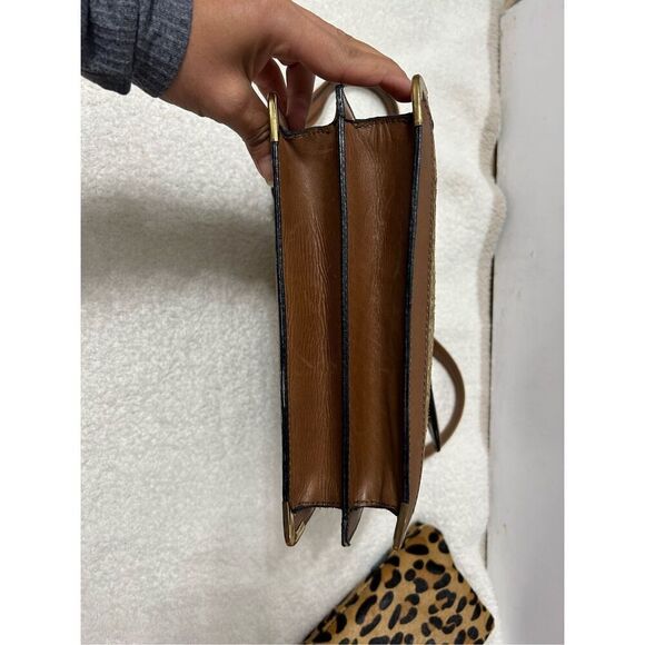 70s Satchel vintage shoulder animal print  bag - Picture 5 of 15